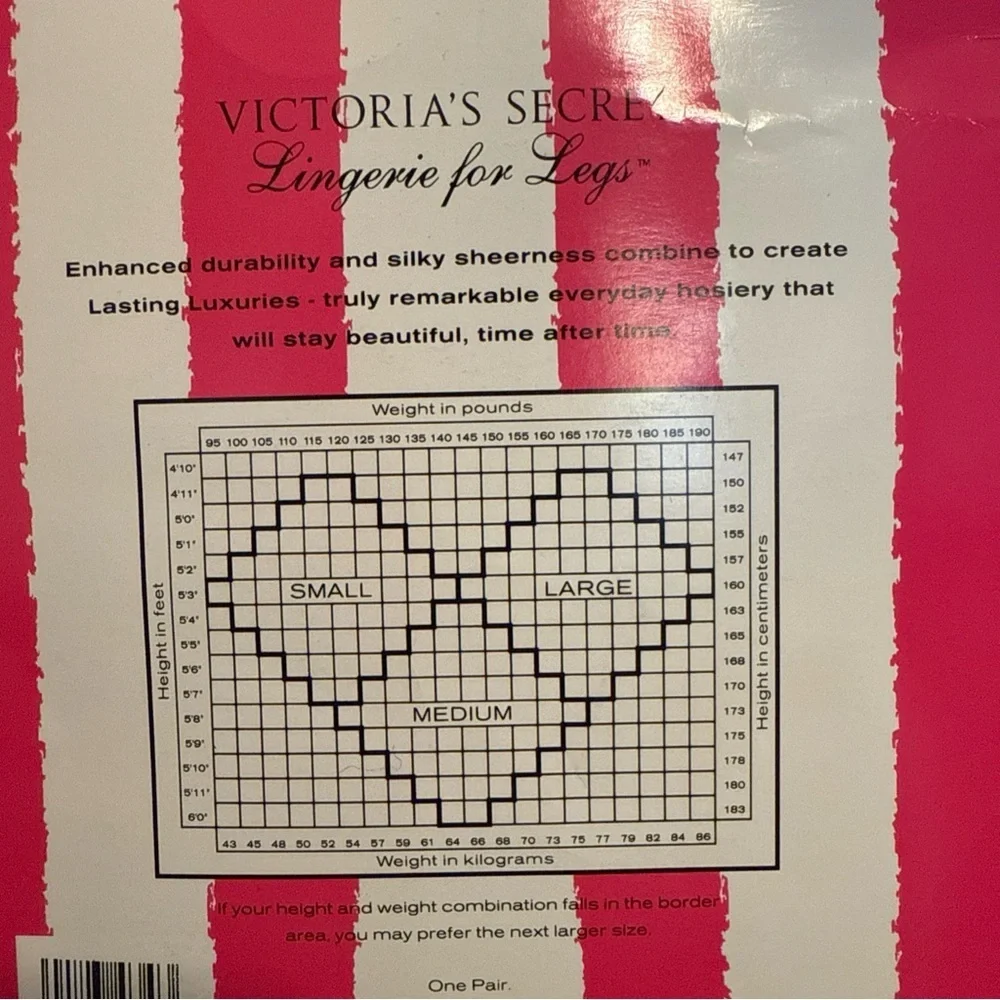 Victoria's Secret Luxuries Jet Black Hosiery